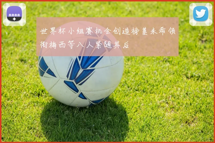 世界杯小组赛机会创造榜基米希领衔梅西等八人紧随其后